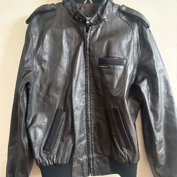 Men's genuine  Leather Iconic Racer Jacket
size 44 L - Picture 4 of 7